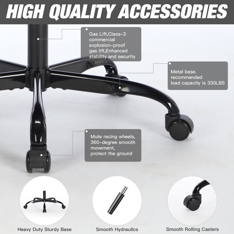 Adults with Footrest Swivel Video Game Chair