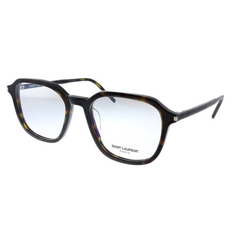 Saint Laurent Unisex Havana Frame Eyeglasses 53mm