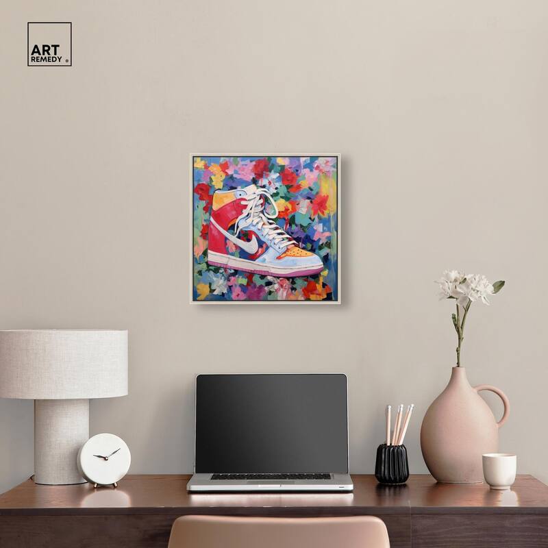 Whimsical Sneaker Canvas by Art Remedy