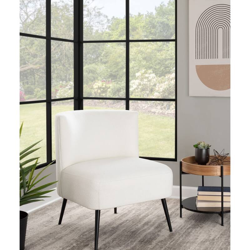 Silver Orchid Harding Slipper Chair