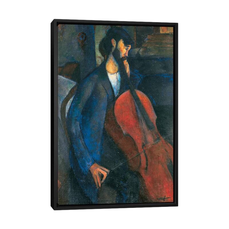 iCanvas "The Cellist, 1909 " by Amedeo Modigliani Framed Canvas Print