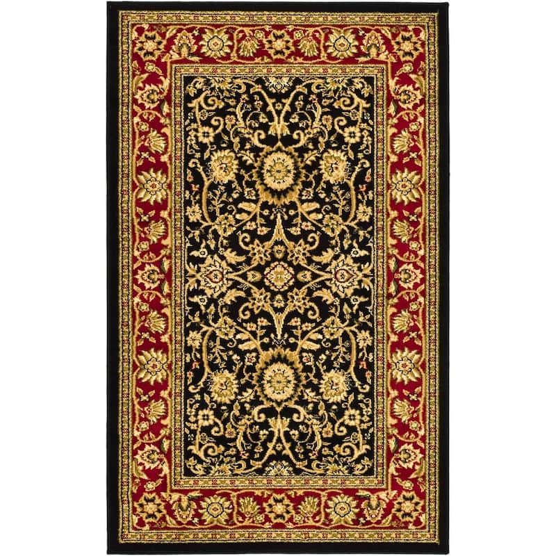 SAFAVIEH, Lyndhurst Marsha Traditional Area Rug - 3'3" x 5'3" - Black/Red