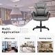 preview thumbnail 6 of 5, Homall Brown Executive Chair High-Level PU Leather Thick Padded Ergonomic Chair Mid Back Office and Commercial Chair