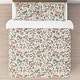 preview thumbnail 3 of 4, Sweet Jojo Designs Vintage Floral Boho Girl 3pc Full Queen Comforter Set - Blush Pink Yellow Green White Shabby Chic Farmhouse