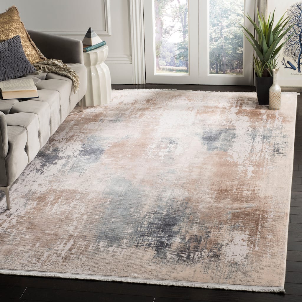 SAFAVIEH Eclipse Hallgerdur Vintage Boho Abstract Viscose Rug with