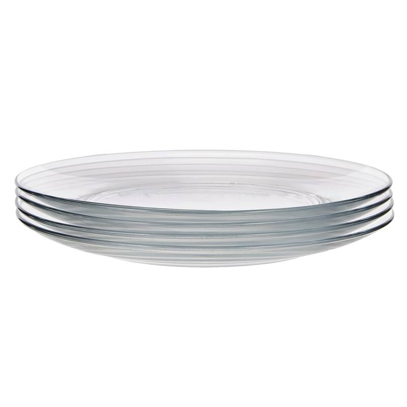 ELEMENT 10.5" Glass Dinner Plates Set - 4 Piece