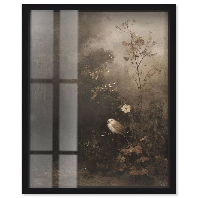Owl in the Shadows II Shadowbox by Art Remedy - Black - 30" x 36"