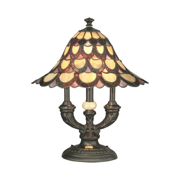 dale tiffany peacock table lamp