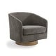 preview thumbnail 19 of 87, 31.1'' W Modern Barrel Swivel Accent Chair