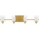 preview thumbnail 3 of 6, Kolt 4-Light Brushed Gold Bath Light