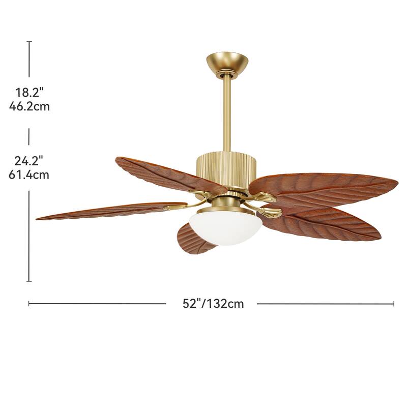 Moasis 52" Tropical Ceiling Fans Collection with Remote