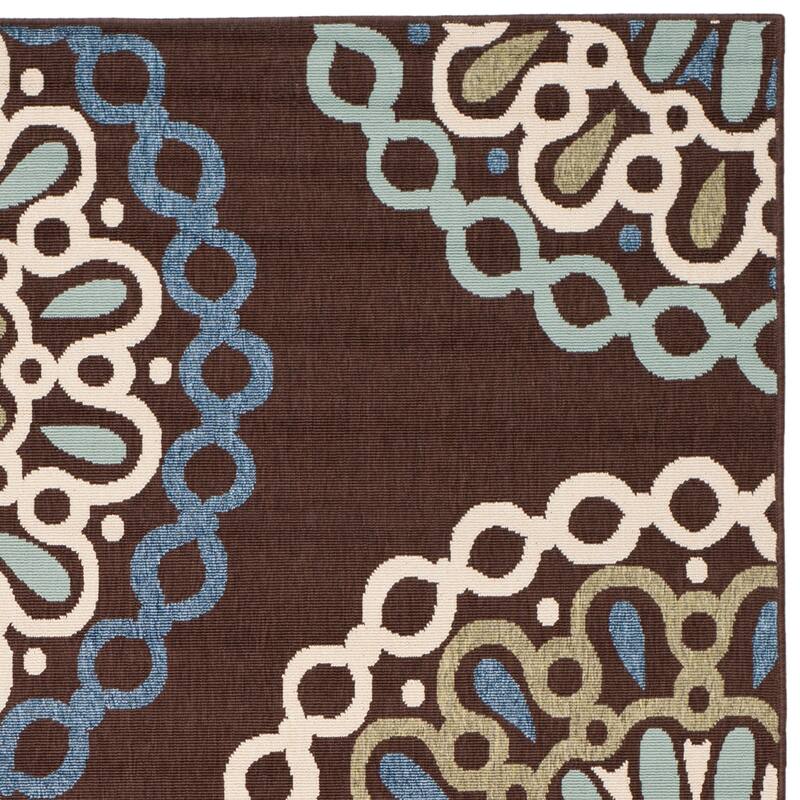 SAFAVIEH Veranda Felizitas Geometric Medallion Indoor/Outdoor Area Rug