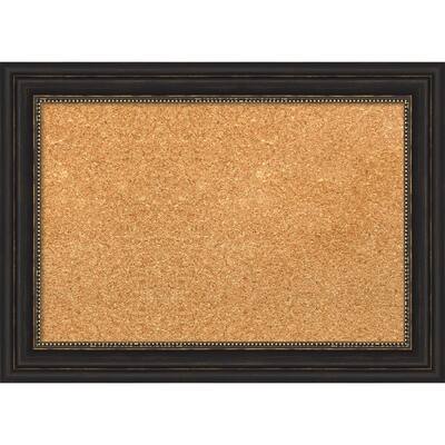 Accent Bronze Narrow Framed Cork Bulletin Memo Board