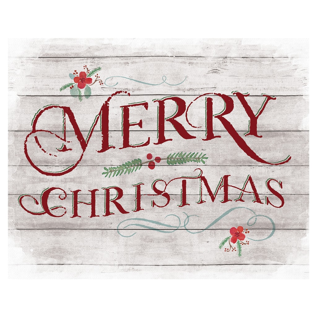 Merry Christmas Canvas Art Print