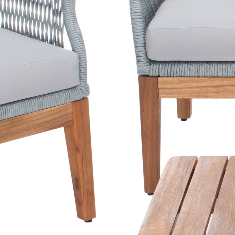 SAFAVIEH Outdoor Living Winslo 4-Piece Patio Set - 57"W x 30"D x 31"H