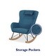 preview thumbnail 16 of 22, Avenue Greene Ernest Rocker Accent Chair with Storage Pockets - N/A