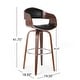 preview thumbnail 3 of 10, Wooden High Swivel Barstool Counter Stool Dining Chair Reception Chair