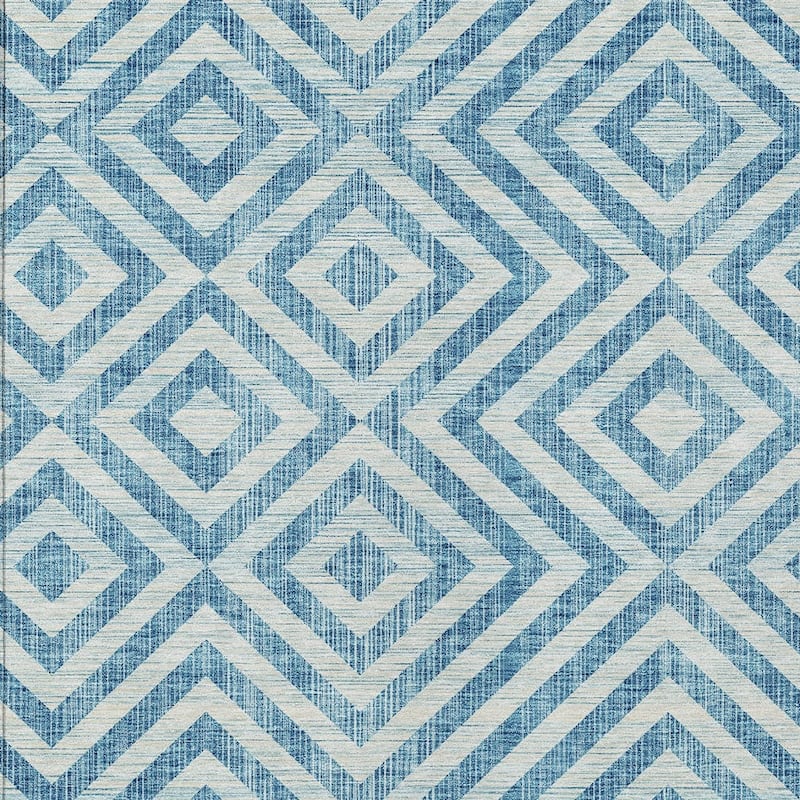 HomeRoots Geometric Transitional Rectangle Outdoor Rug
