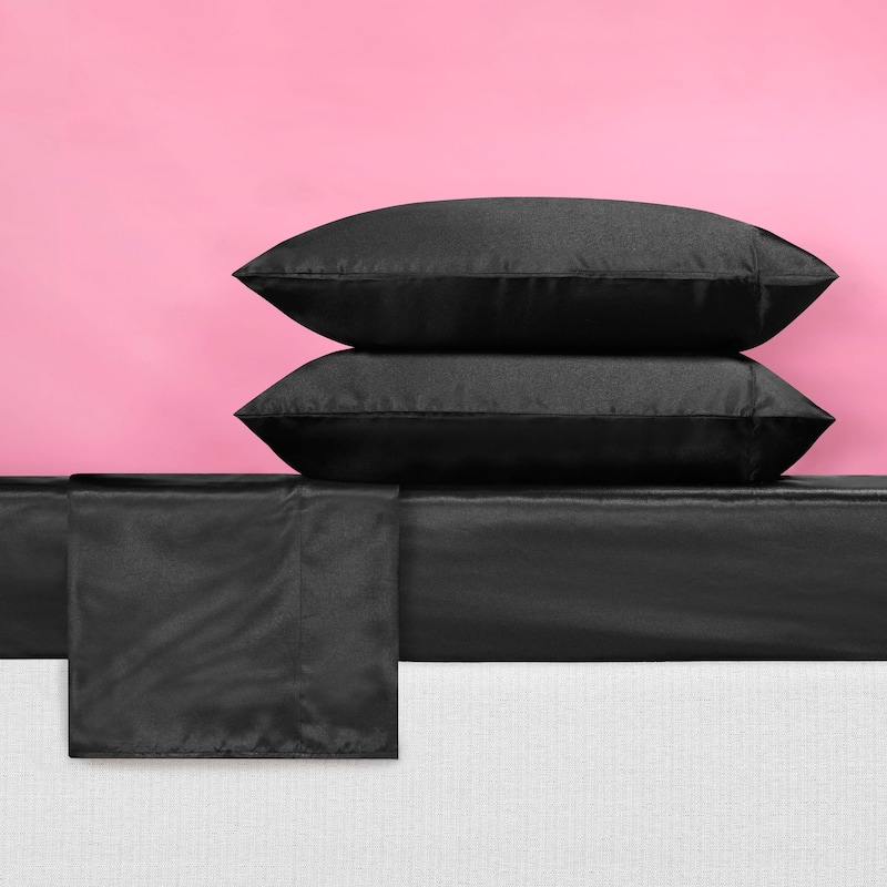 Betsey Johnson Satin Sheet and Pillowcase Sets