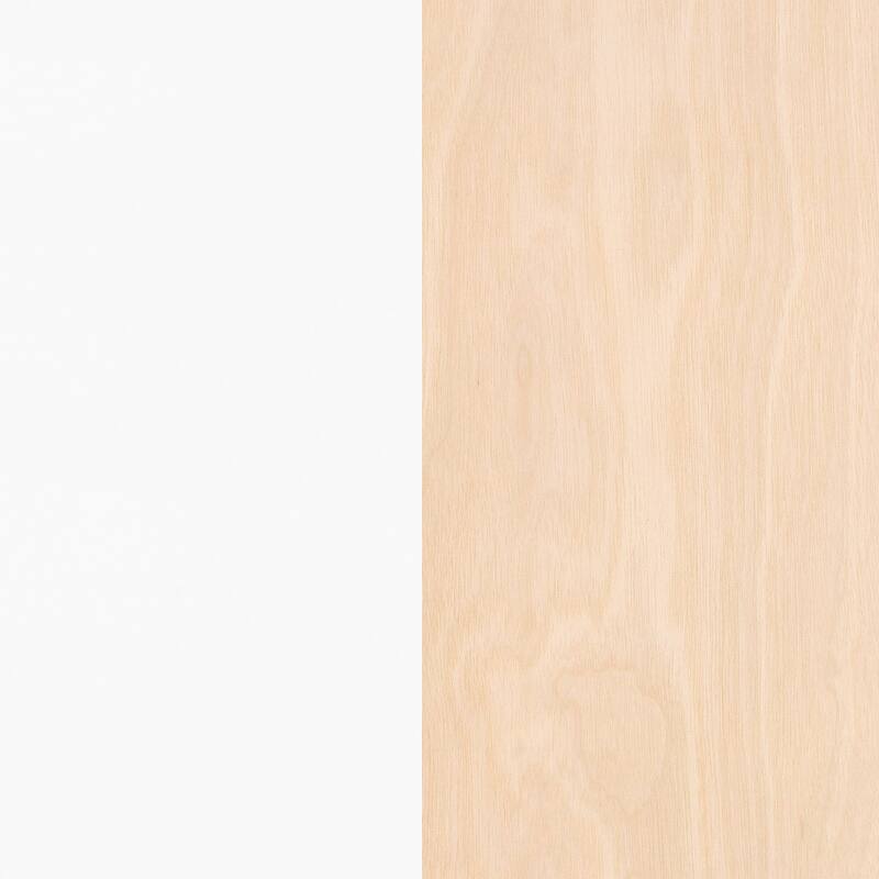 Nexera Gossip Sideboard, White and Birch Plywood Bed Bath & Beyond