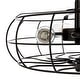 preview thumbnail 9 of 16, GetLedel 15-inch Farmhouse 3-Light Caged Semi Flush Mount Ceiling Light