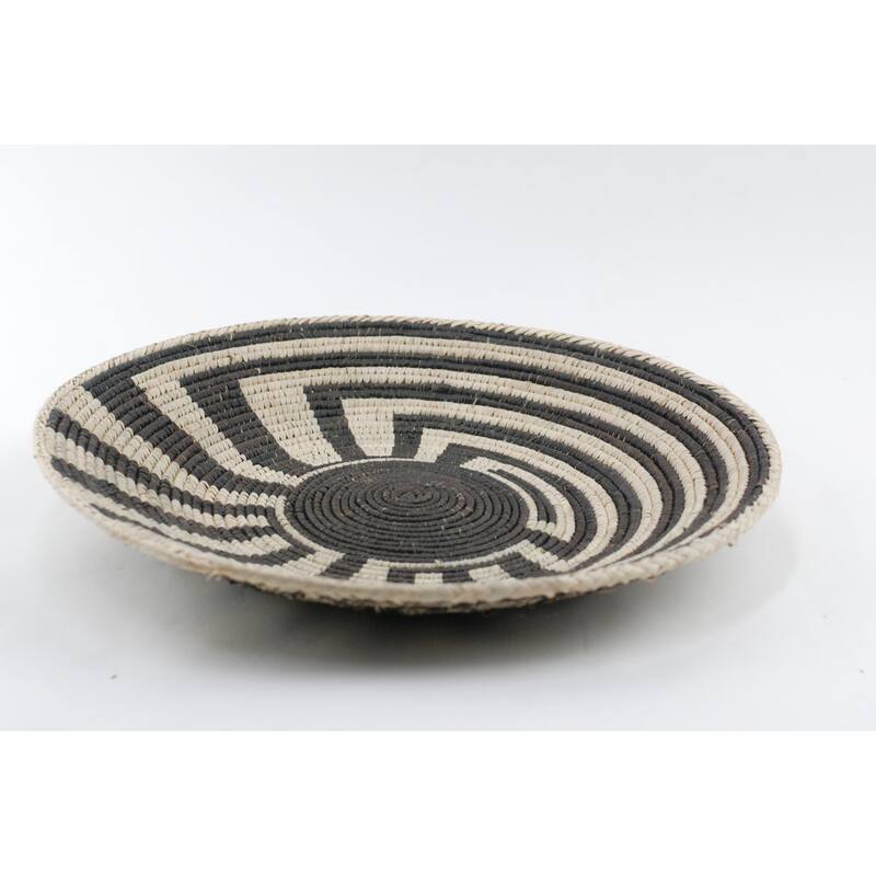 Hand Woven Palm Wall Decor Basket