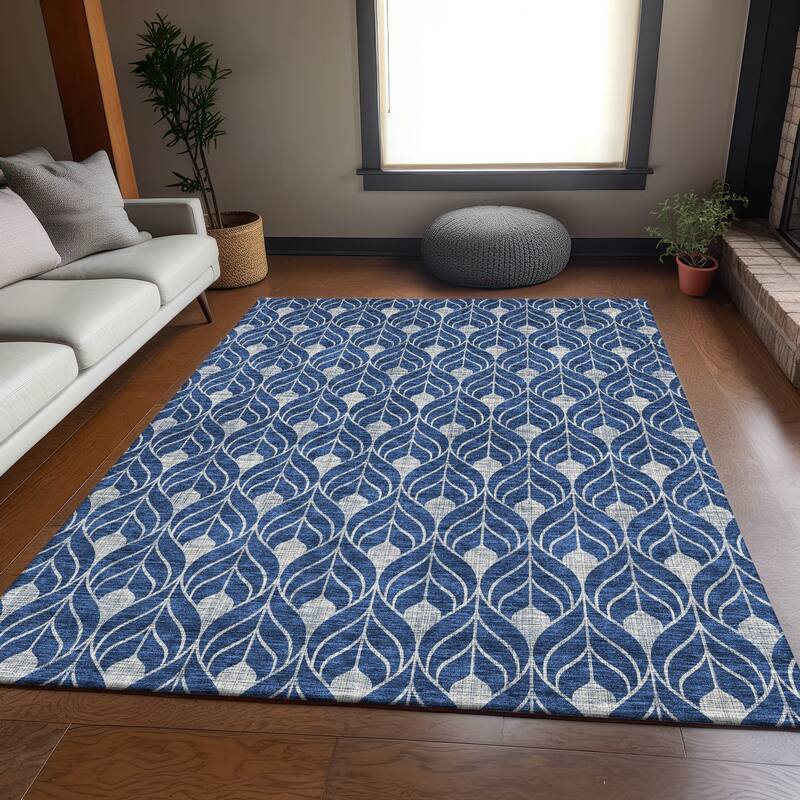 Premium Washable Super Soft Geo Teardrop Mayfield Rug