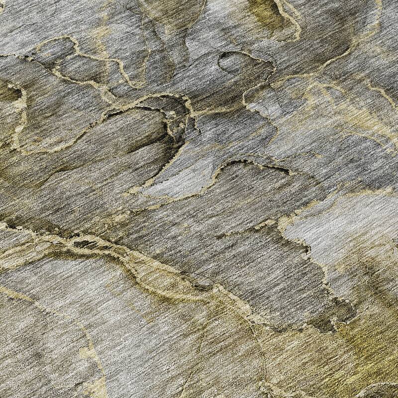 HomeRoots Abstract Transitional Rectangle Outdoor Rug
