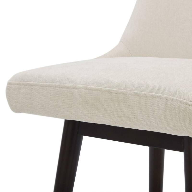 Spruce & Spring Hazel Upholstered Counter Height Swivel Barstool with Back