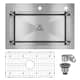 Option 2 Hole - Brushed Stainless Steel