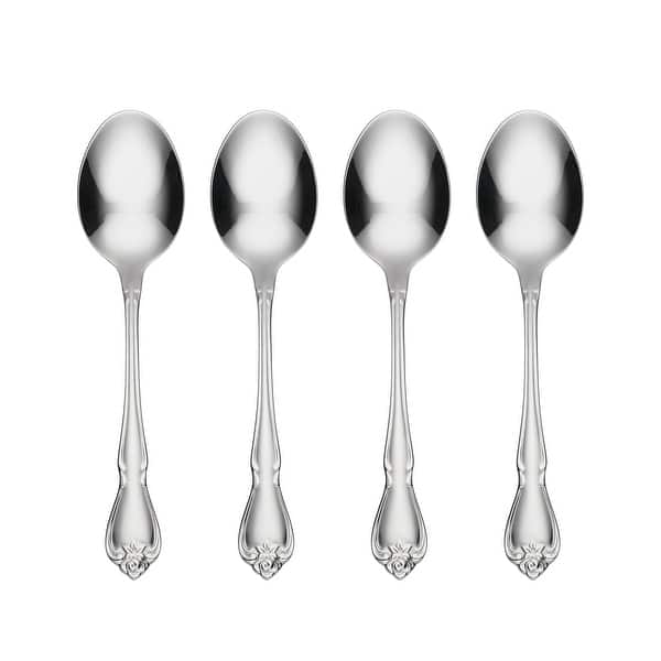 Oneida True Rose Everyday Flatware Dinner Spoons, Set Of 4