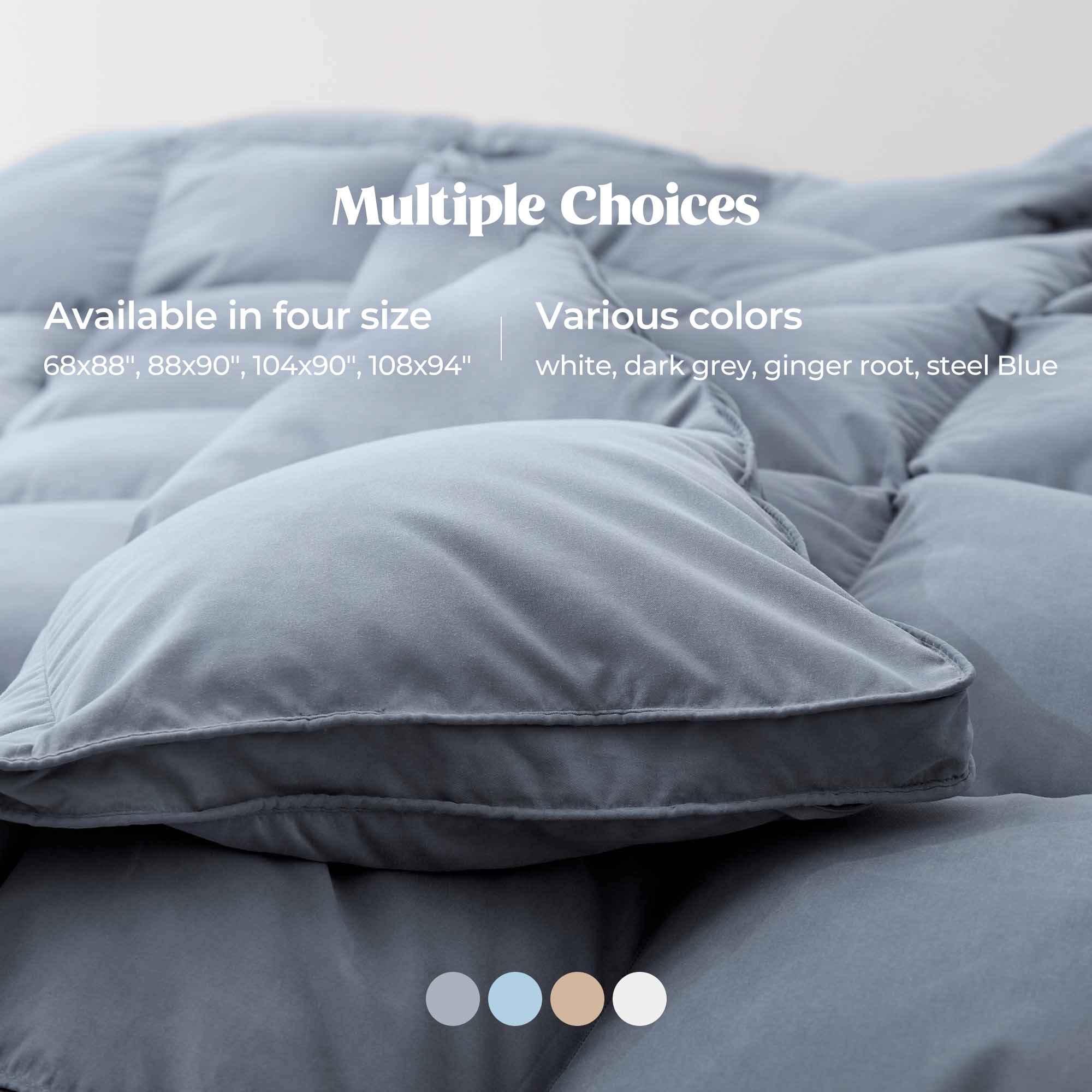 как выглядит Year-round Lightweight White Goose Down Duvet Insert фото