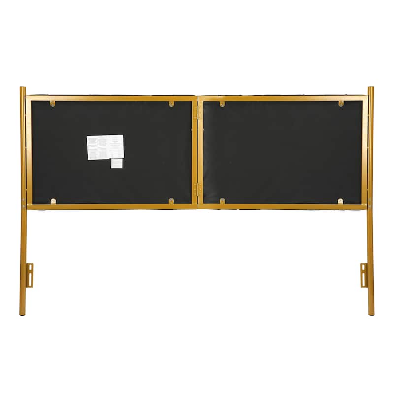 Silver Orchid Flohr Velvet Upholstered King Headboard