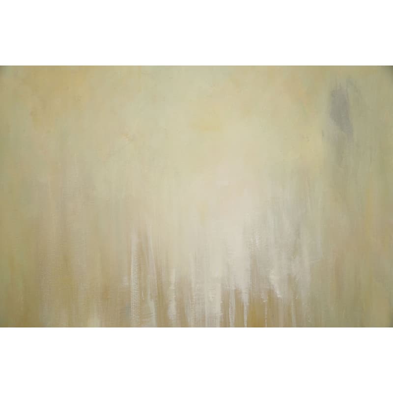 Golden Horizon Hand Painted Abstract Oil Canvas Wall Art 31x47 Inches