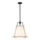 preview thumbnail 49 of 91, Mid Century 4-Light Conical Fabric Shade Lantern Pendant Ambient Light