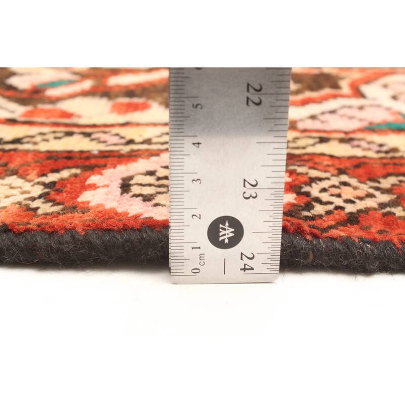 ECARPETGALLERY Hand-knotted Andelz Dark Brown Wool Rug - 4'0 x 6'6