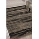 preview thumbnail 9 of 8, Nourison Amore Abstract Shag Modern Area Rug 7' 10" x 10' 10" - Black/Beige - Rectangle