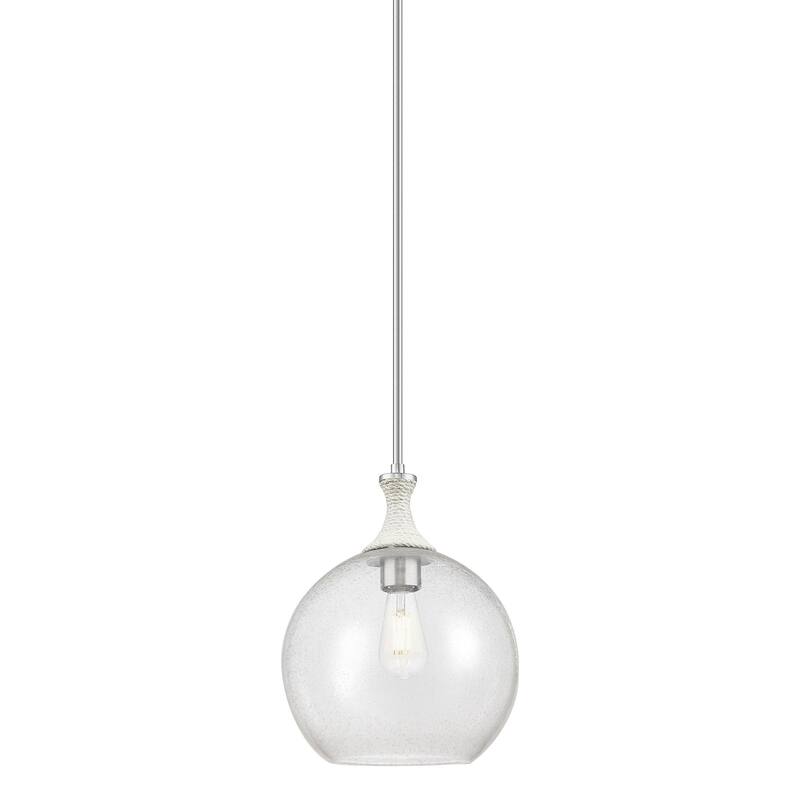 Innovations Lighting 415-1SR-15-12 Astor Pendant Astor 12" Wide - Satin Nickel / Seedy