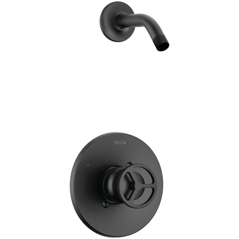 Delta T14258-LHD Trinsic Shower Only Trim Package with H2Okinetic - Matte Black