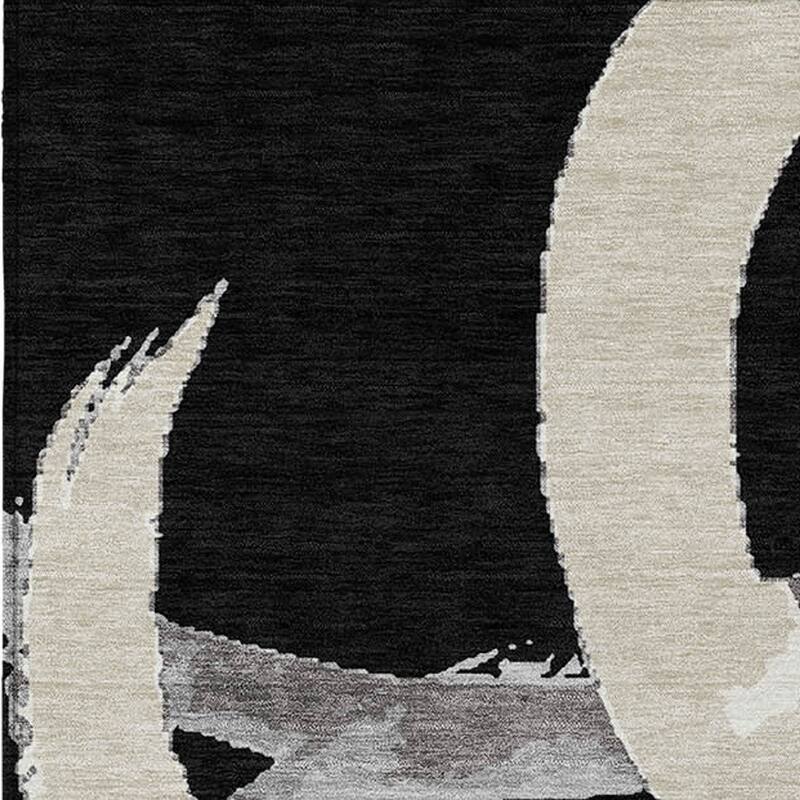 HomeRoots Abstract Transitional Rectangle Outdoor Rug