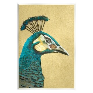 Stupell Peacock Looking Right Wall Plaque Art Katie O'shea - Bed Bath 