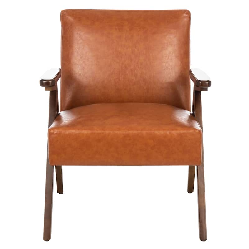 SAFAVIEH Manie Arm Chair - 27.6" W x 29.1" L x 34.3" H - 28Wx29Dx34H