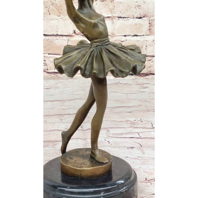 Hot Cast Bronze Prima Ballerina Dancer Girl Bronze Sculpture Figure By Milo