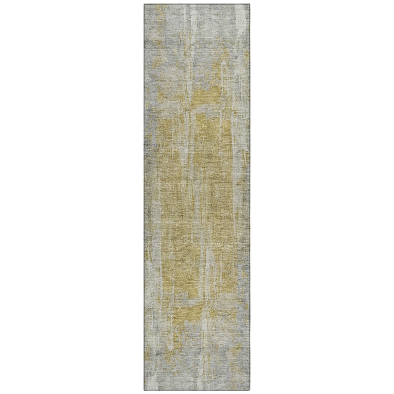 Machine Washable Indoor/ Outdoor Vintage Ombre Chantille Rug