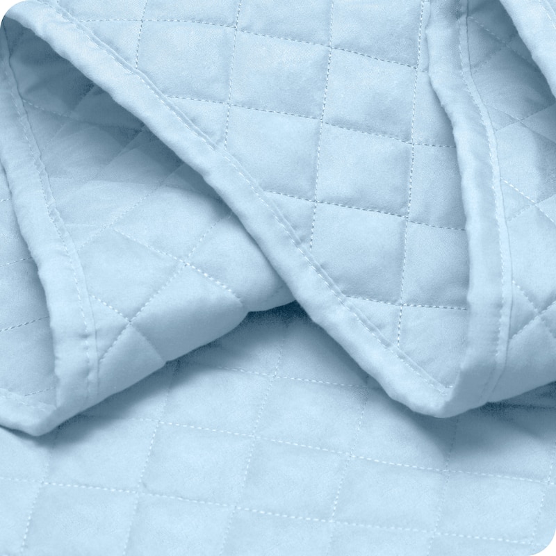 Bare Home Diamond Stitched Lightweight Microfiber Coverlet Set