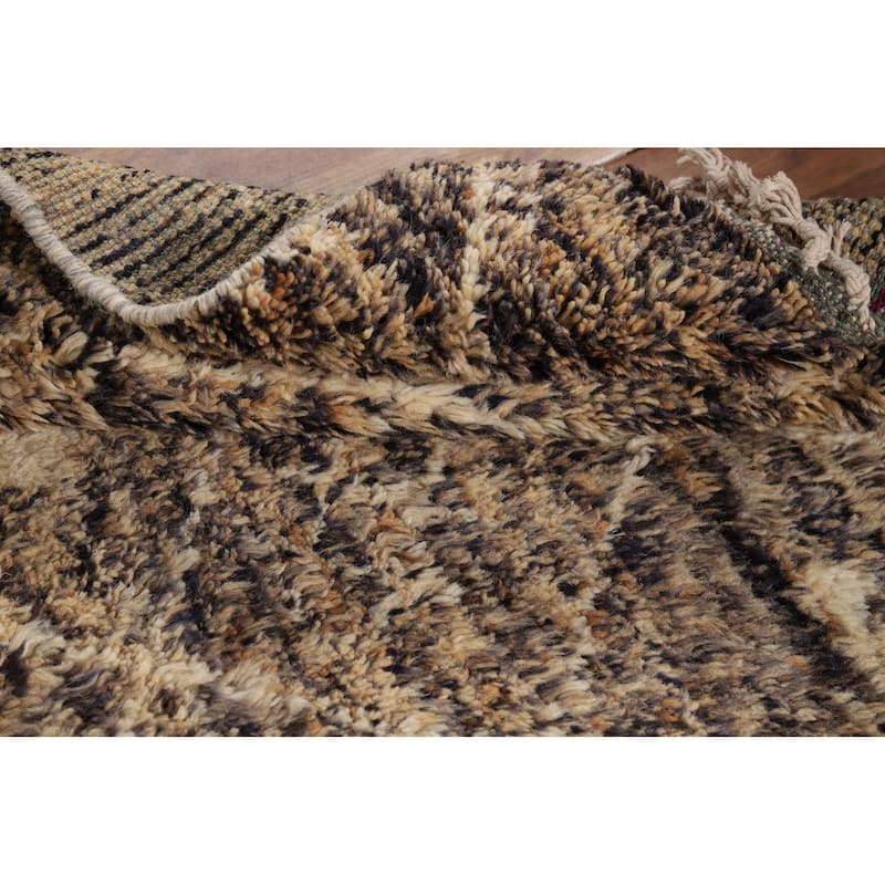 Trellis Plush Moroccan Accent Rug Handmade Wool Carpet - 3'0" x 5'5"