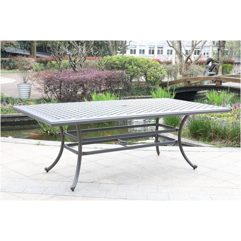 Ventura 46x86 Inch Cast Aluminum Rectangle Table