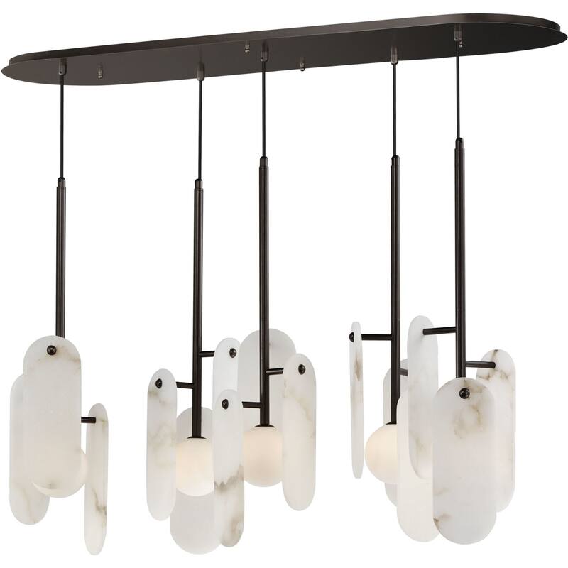 Studio M SM24815WA Megalith 5 Light 48" Wide LED Linear Chandelier by - Brushed Bronze