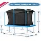 preview thumbnail 2 of 3, Machrus Moxie 8 x 12 FT Rectangular Outdoor Trampoline Set with Premium Safety Enclosure Gymnastics Rectangular Trampoline