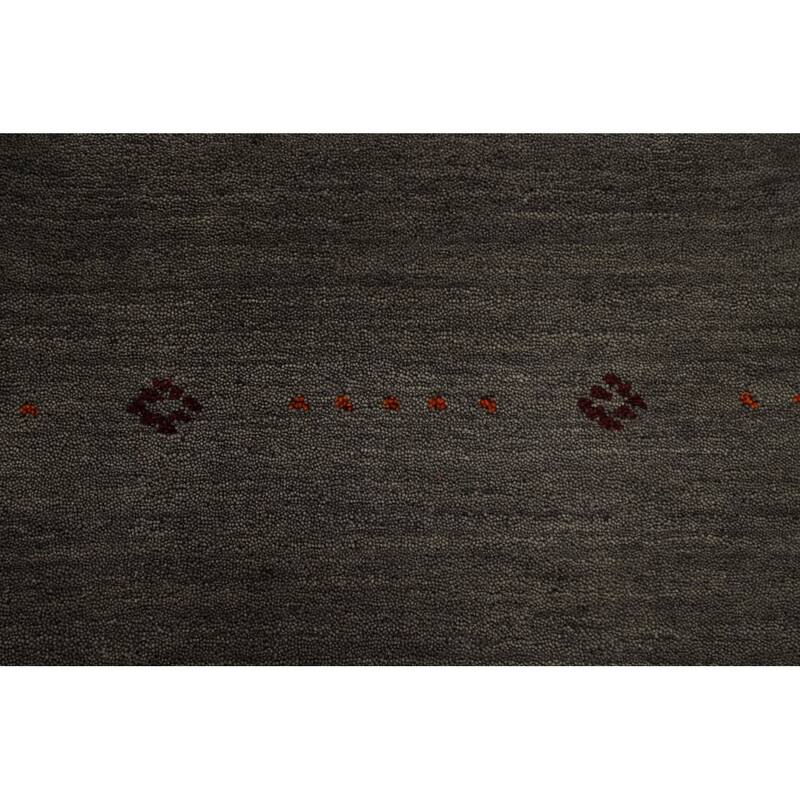 Gabbeh Tribal Area Rug Handmade Wool Carpet - 5'8" x 7'11"